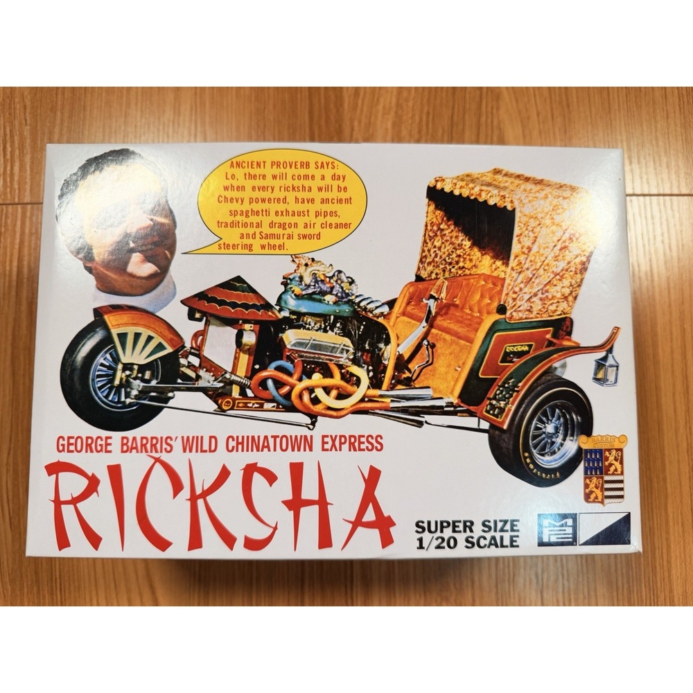 MPC George Barris Wild Chinatown Express Ricksha Model Kit 1/20 Scale READ!!!